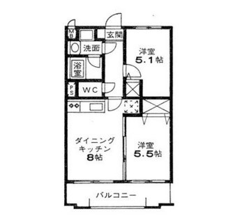 東京都大田区上池台３丁目 賃貸マンション 2LK