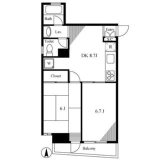 東京都大田区池上６丁目 賃貸マンション 2DK